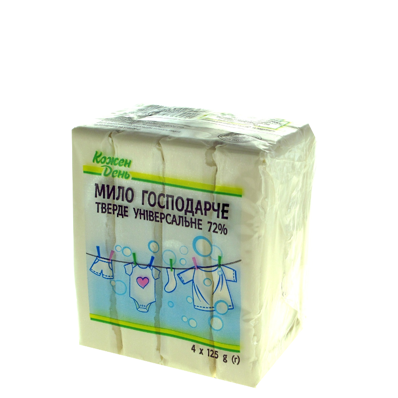Мило тверде Кожен день Господарське універсальне (4Х125г), 500 г (4823090116422)